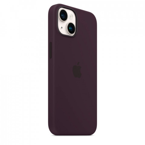 Чехол LUX Silicone Case для iPhone 14 Elderberry with MagSafe